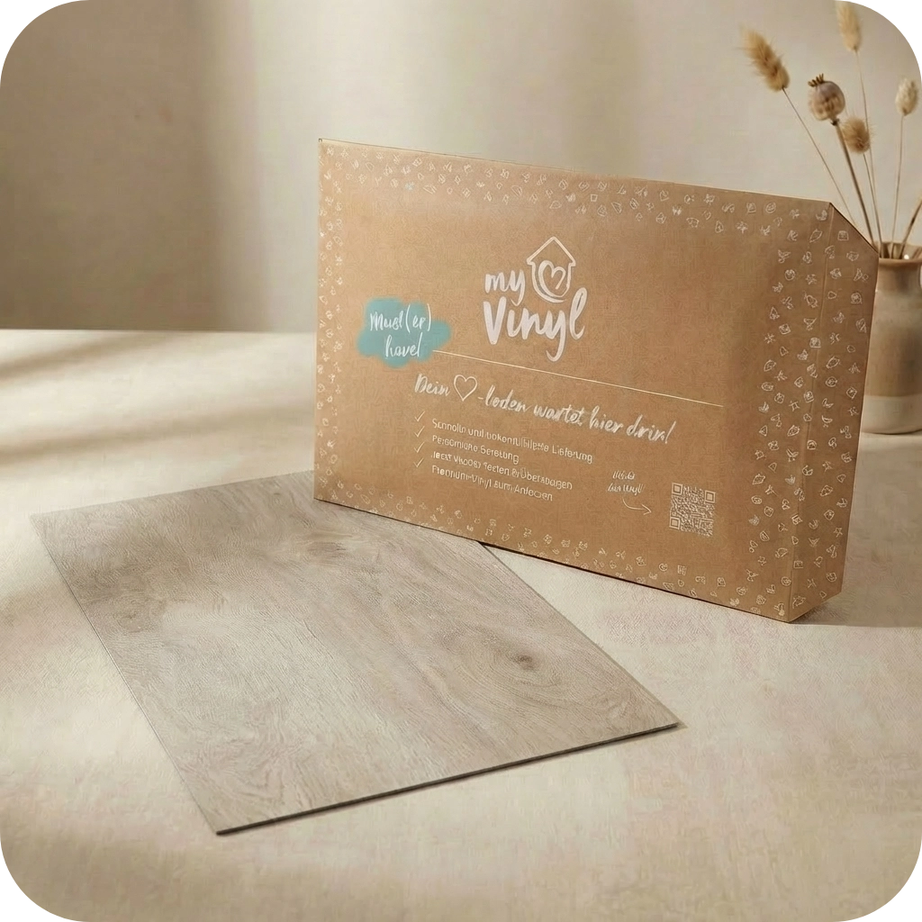Muster Klebevinyl Lennard – gratis nach Hause bestellen und Graubraun-Holzoptik real vergleichen. ★ Bis zu 3 Gratis-Muster je Bestellung sichern.