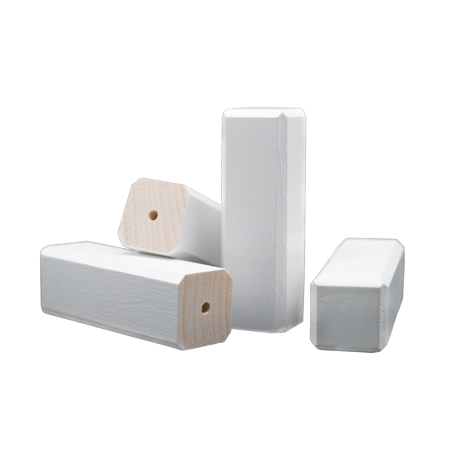 Eckturm weiß 21x21x65 mm 4 Stk. Eckturm weiß 21x21x65 mm 4 Stk.