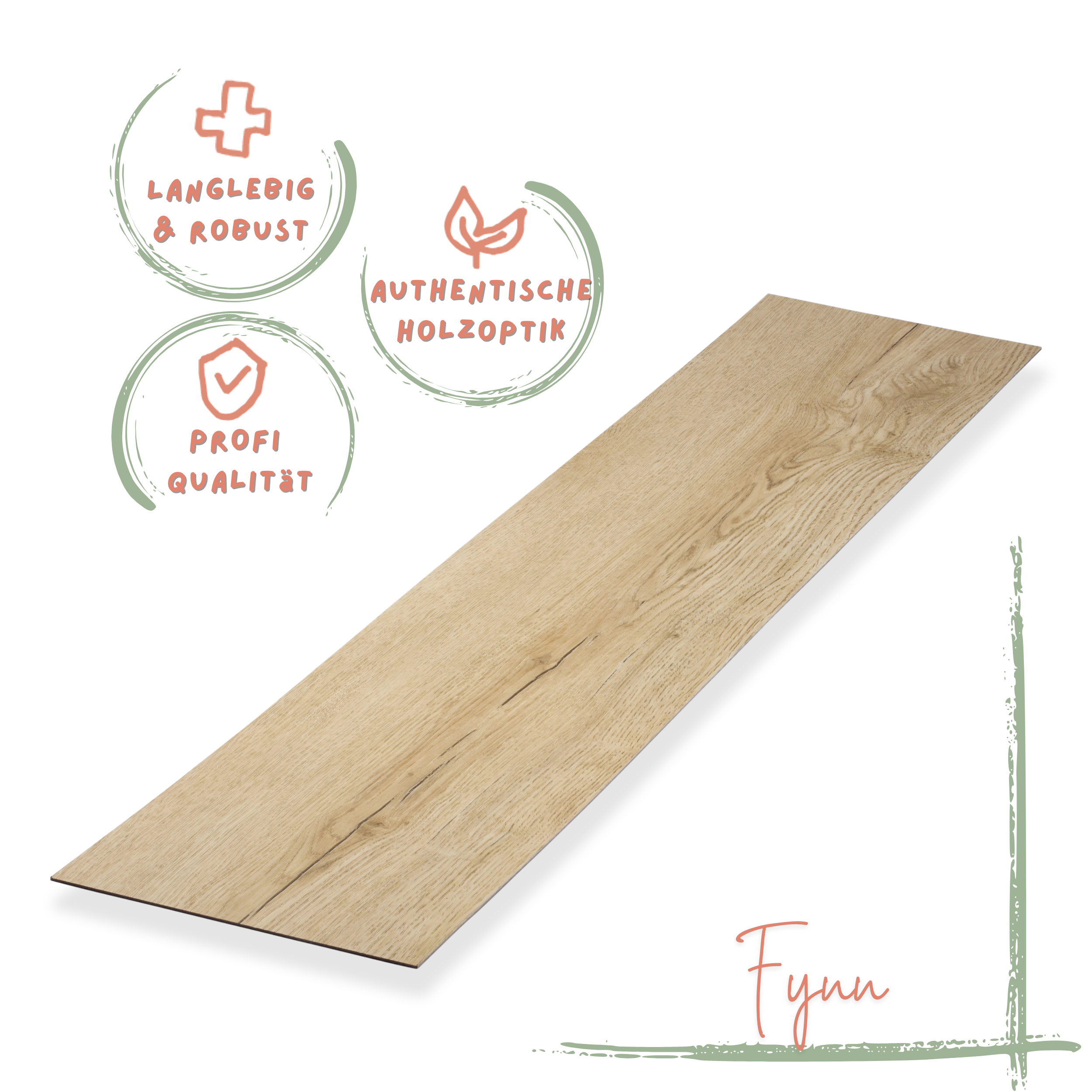 Klebe-Vinyl Eiche beige Fynn Profi-Qualität mit integrierter Trittschalldämmung Klebe-Vinyl Eiche beige Fynn Profi-Qualität mit integrierter Trittschalldämmung