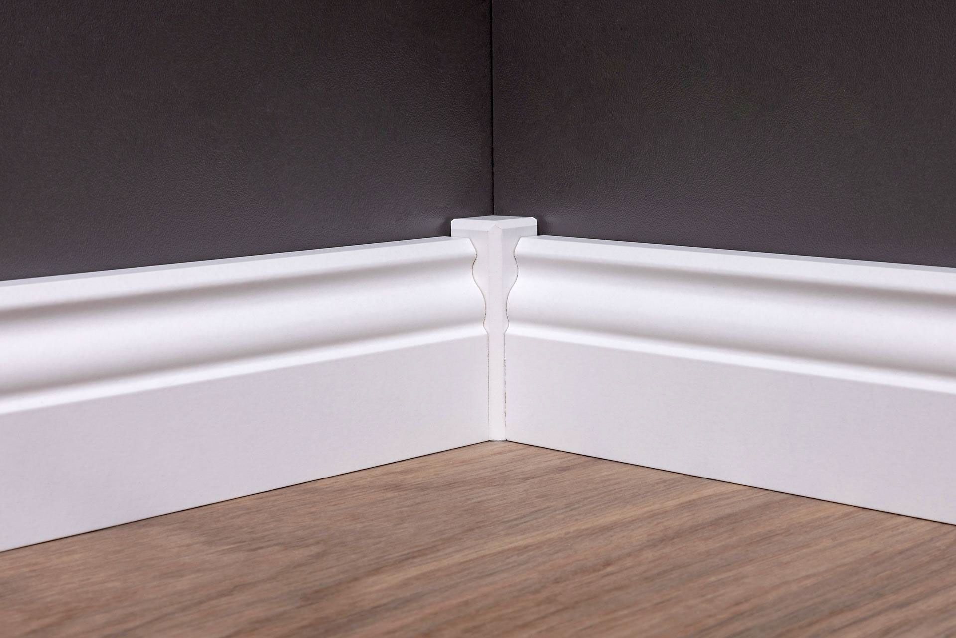 Fußleiste weiß Altdeutsch MDF 19 x 60 mm | Profi-Qualität Fußleiste weiß Altdeutsch MDF 19 x 60 mm | Profi-Qualität