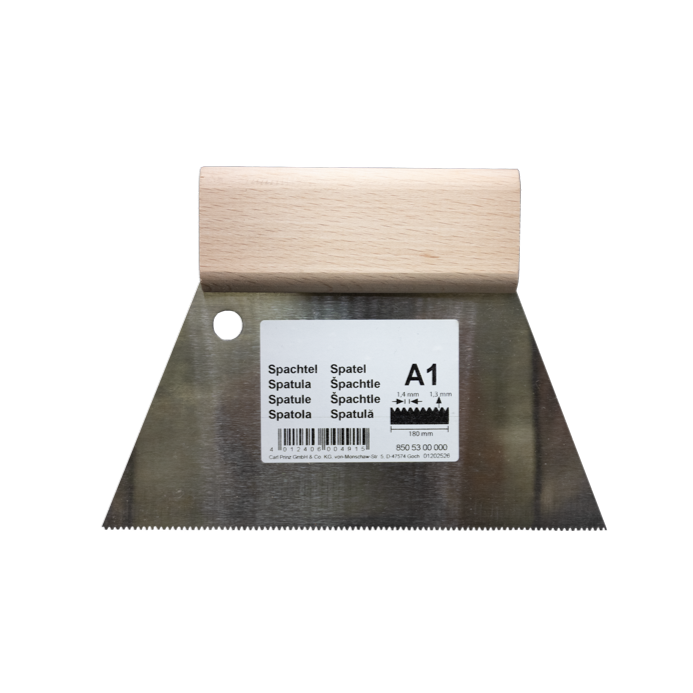 Spachtel 18cm Zahnung A1