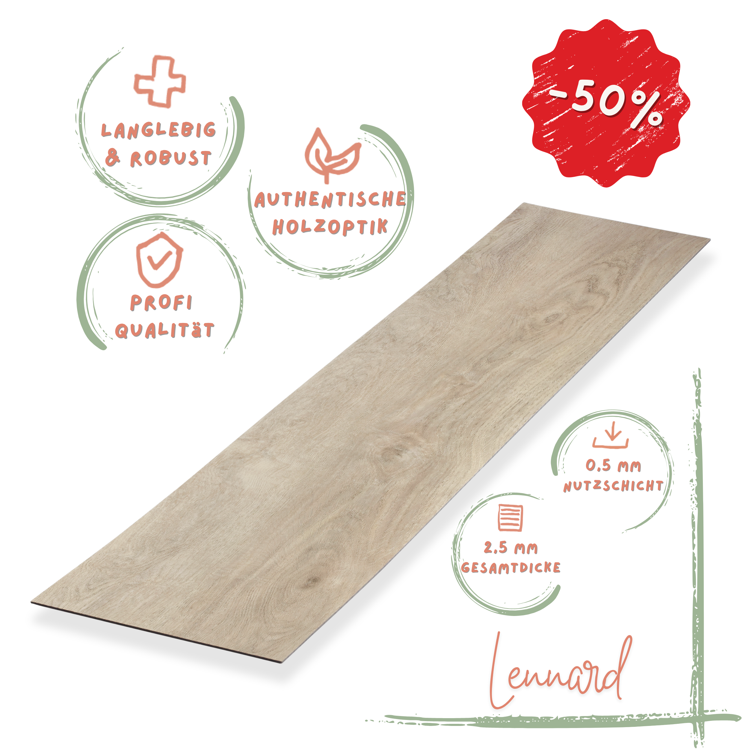Klebe-Vinyl Eiche grau Lennard Profi-Qualität in naturnahem Holzdekor Klebe-Vinyl Eiche Grau Lennard – moderne Graunuance, vollflächig verklebt für ruhiges Laufgefühl. 0,5 mm stark & wasserfest. ➤ Jetzt Muster sichern!