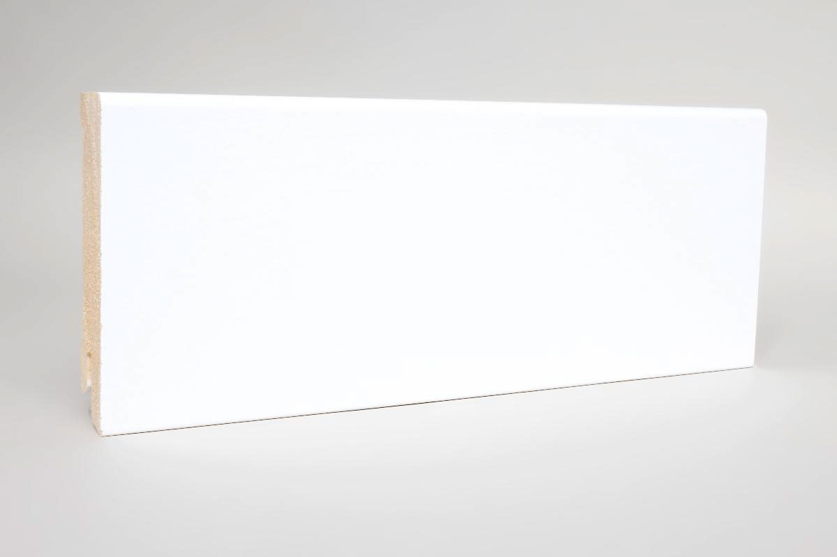 Fußleiste weiß Modern MDF 16 x 80 mm | Profi-Qualität Fußleiste weiß Modern MDF 16 x 80 mm | Profi-Qualität