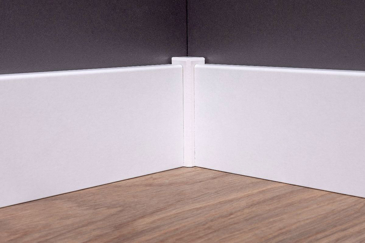 Fußleiste weiß Modern MDF 16 x 80 mm | Profi-Qualität Fußleiste weiß Modern MDF 16 x 80 mm | Profi-Qualität