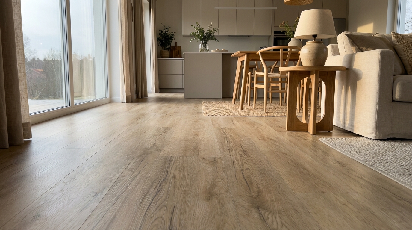 Klebe-Vinyl Eiche beige Fynn Profi-Qualität in naturnahem Holzdekor Klebe-Vinyl Eiche beige Fynn Profi-Qualität in naturnahem Holzdekor