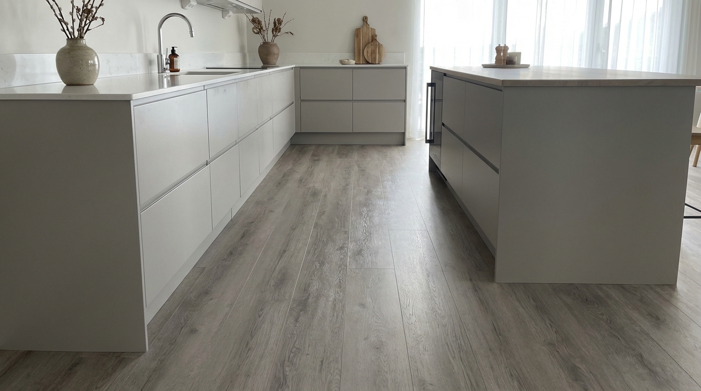 Klebe-Vinyl Eiche silbergrau Eik Profi-Qualität in naturnahem Holzdekor Klebe-Vinyl Eiche silbergrau Eik Profi-Qualität in naturnahem Holzdekor
