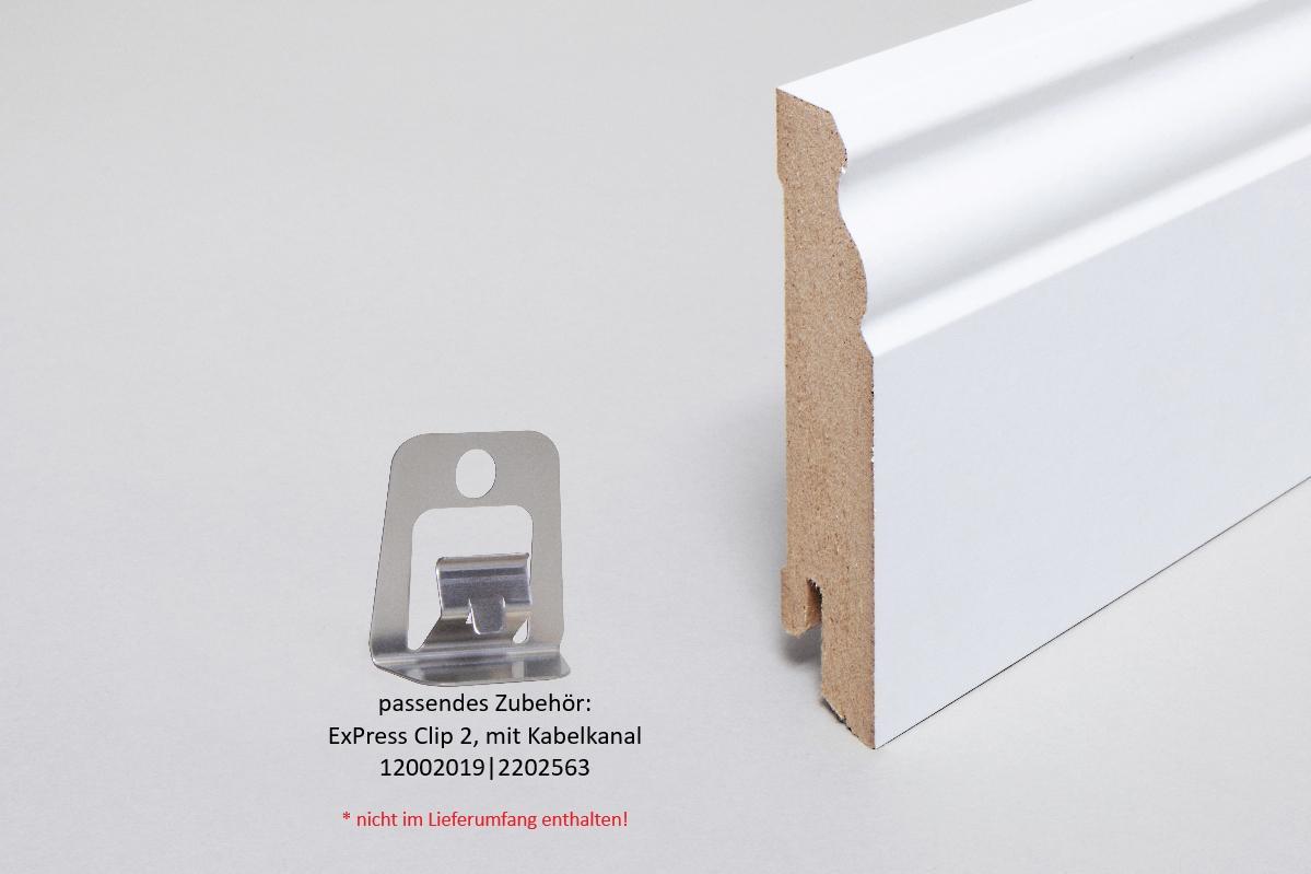 Fußleiste weiß Altdeutsch MDF 19 x 60 mm | Profi-Qualität Fußleiste weiß Altdeutsch MDF 19 x 60 mm | Profi-Qualität