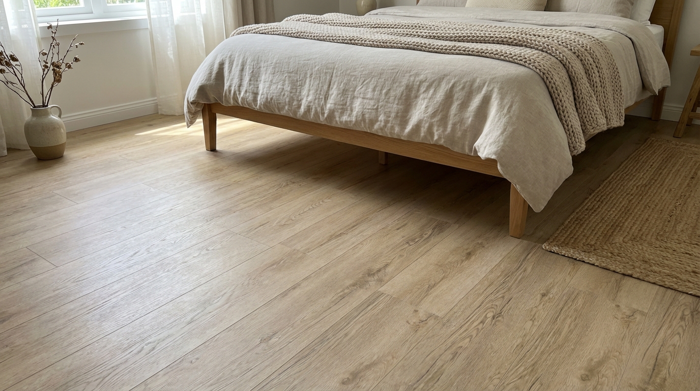 Klebe-Vinyl Eiche beige Fynn Profi-Qualität in naturnahem Holzdekor Klebe-Vinyl Eiche beige Fynn Profi-Qualität in naturnahem Holzdekor