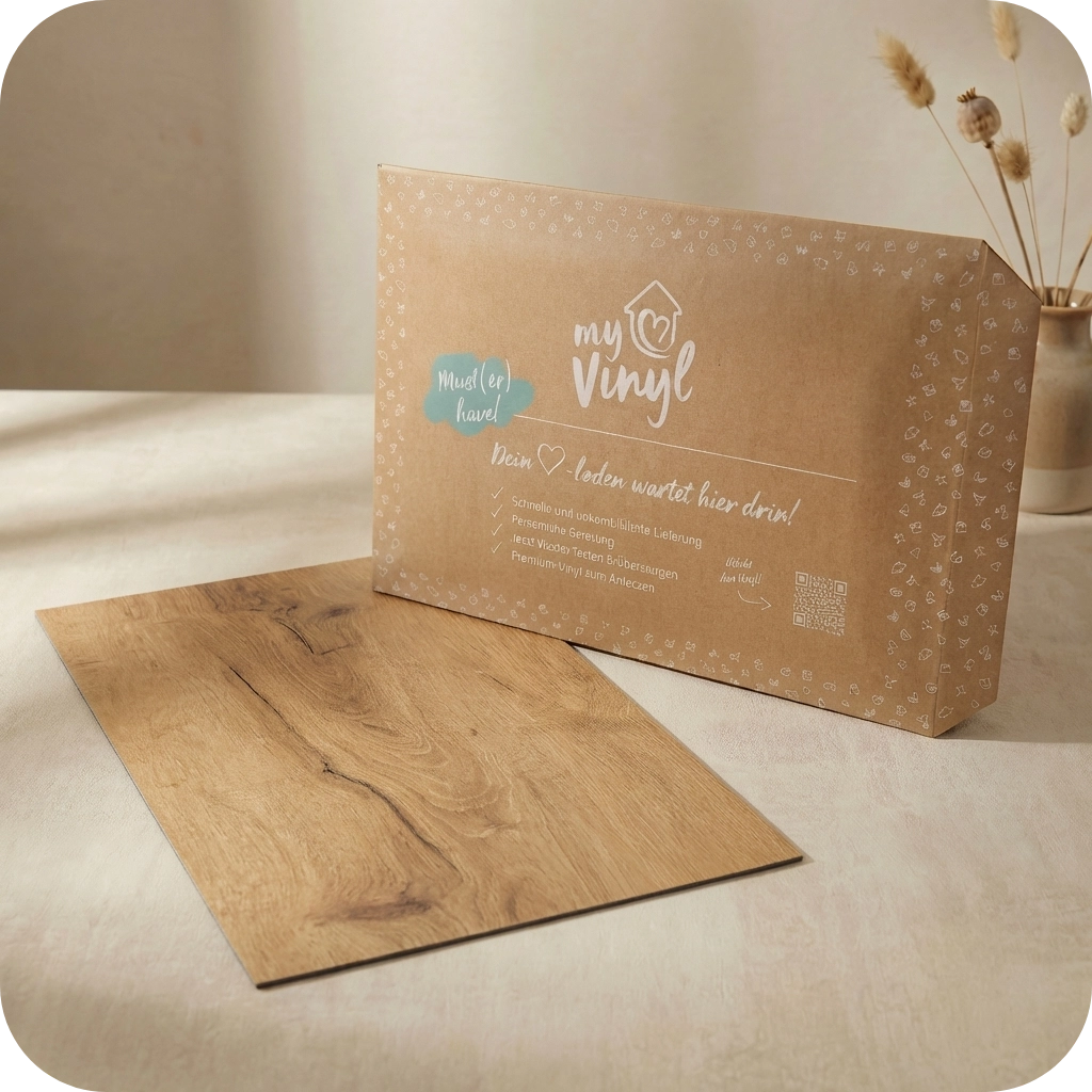 Muster Klebevinyl Olaf – gratis nach Hause bestellen & Holzoptik live prüfen. Ideal für Renovierung und niedrige Türen. ✓ Bis zu 3 Muster kostenlos wählen.